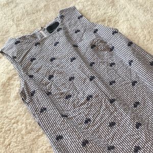 Cynthia Rowley Sleeveless Bicycle Scallop Dress